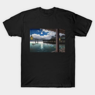 Summer Moon at Miyajima by Tsuchiya Koitsu T-Shirt